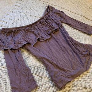 American-eagle Women's Purple and Pink Top